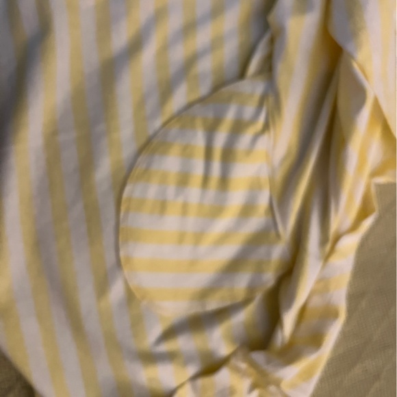 Girls Primary Yellow and White Striped Perfect Pocket Dress size 8-9 - Picture 2 of 5